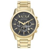 Armani Exchange Men’s Quartz Gold Stainless Steel Black Dial 44mm Watch AX1721